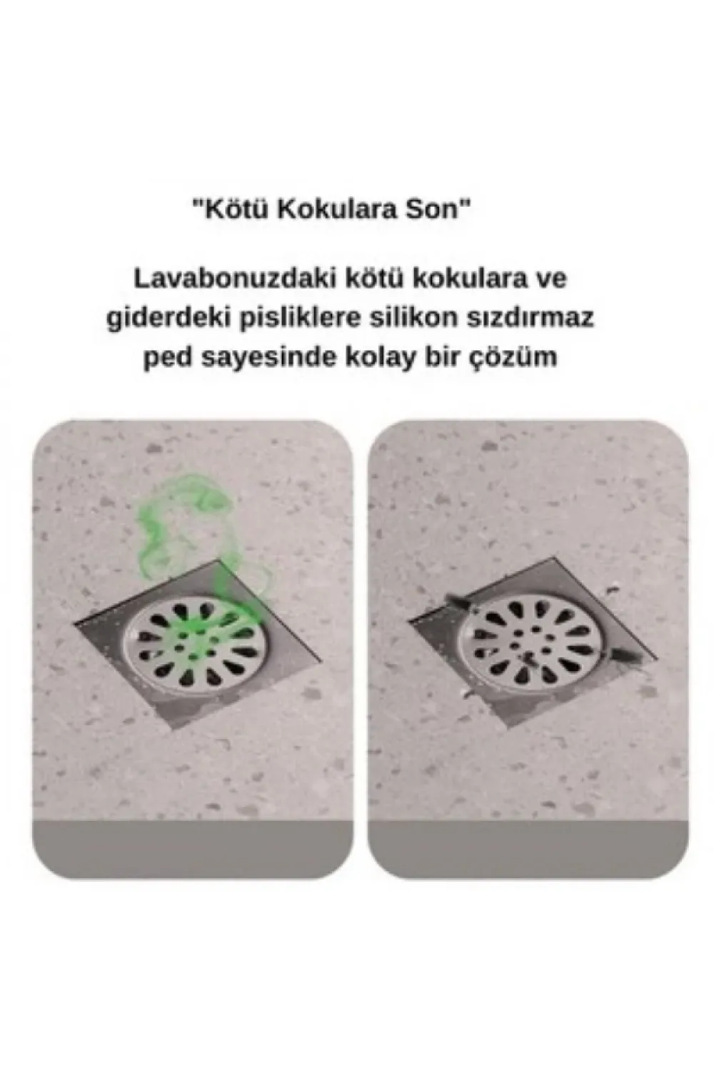 Koku Önleyici Silikon Gider Kapağı