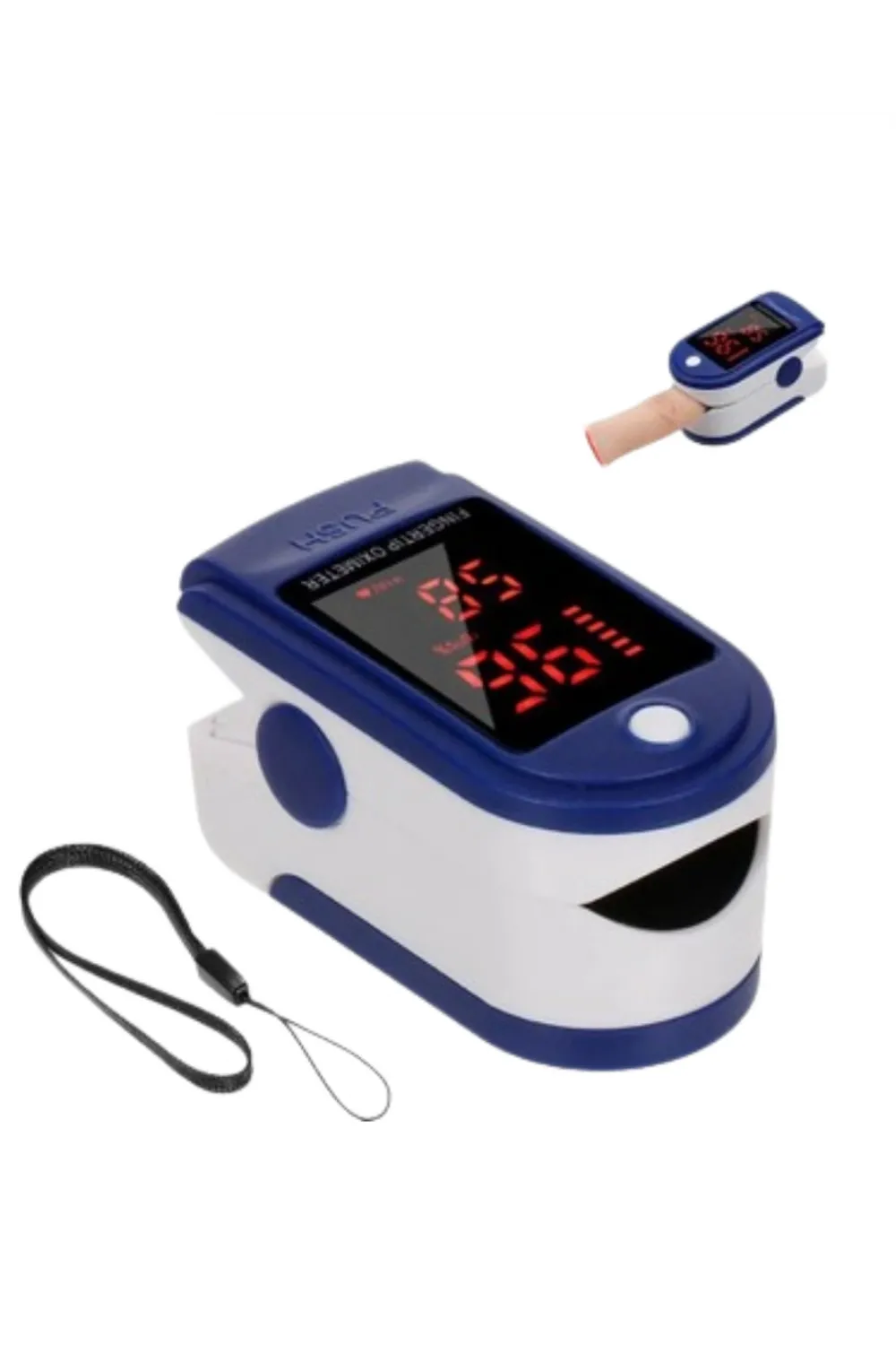 Kolay Kullanımlı Parmak Tipi Pulse Oksimetre Ev Tipi Kullanım