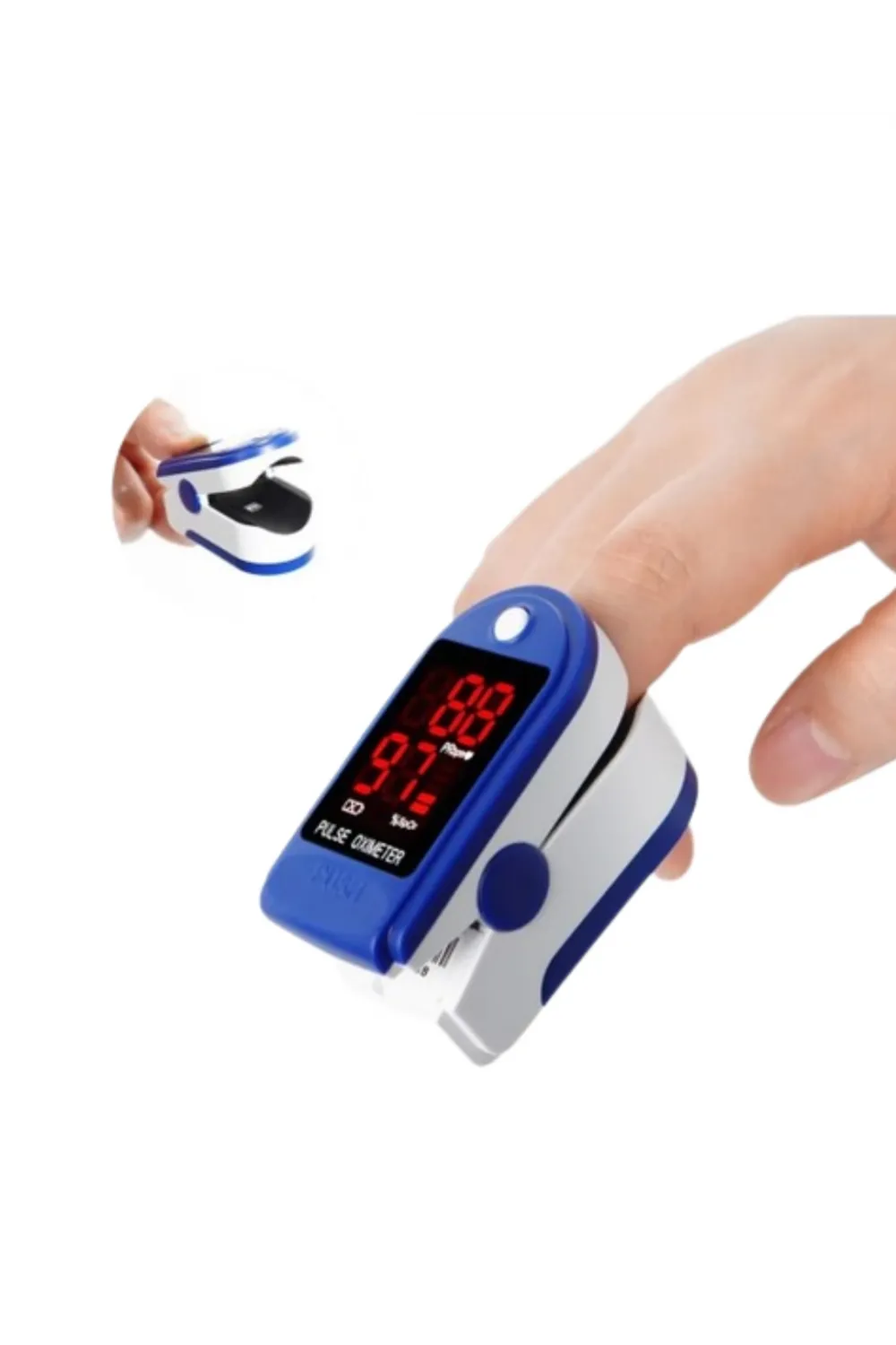 Kolay Kullanımlı Parmak Tipi Pulse Oksimetre Ev Tipi Kullanım