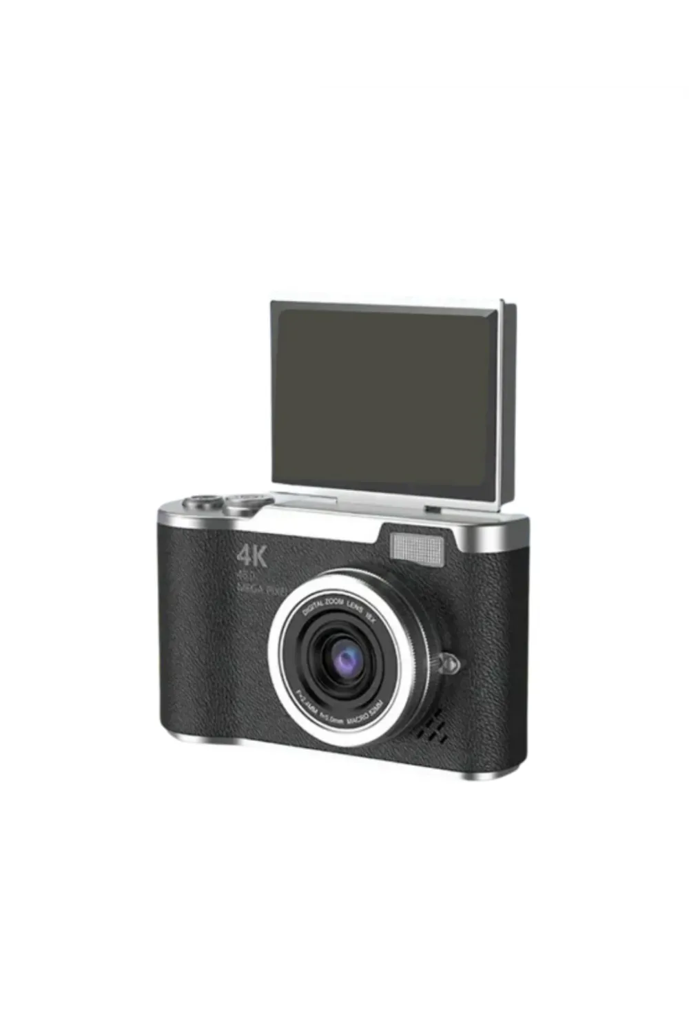 Kompakt 4k Dijital Kamera 48 Mp Sensör 8x Zoom Flip Ekran Vlog Ve Selfie Uyumlu