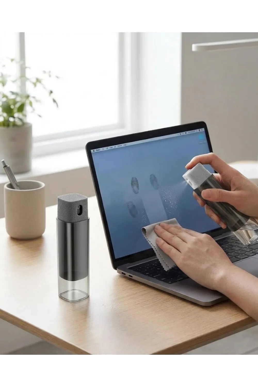 Kompakt Ekran Temizleme Sprey Şişesi Telefon Tablet Bilgisayar Temizlik Şişesi
