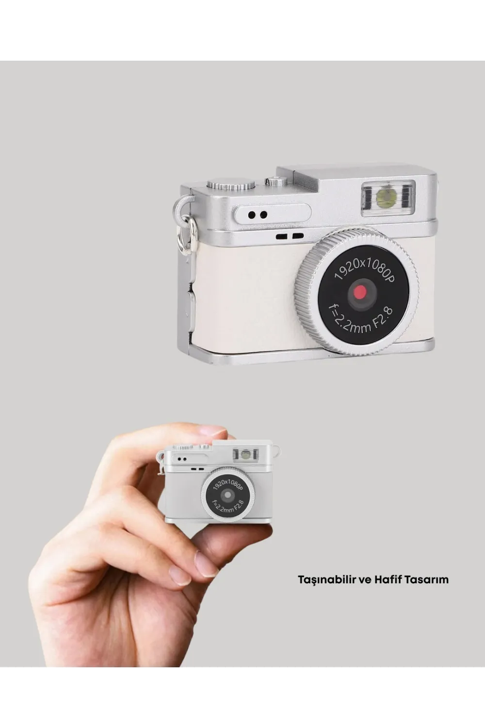 Kompakt Mini Kamera Retro Tasarım 128gb Hafıza 1080p Video