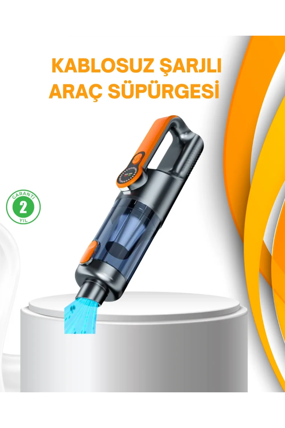 Kompakt Şarjlı El Süpürgesi Kuru Ve Sıvı Temizlik 5 Aparatlı