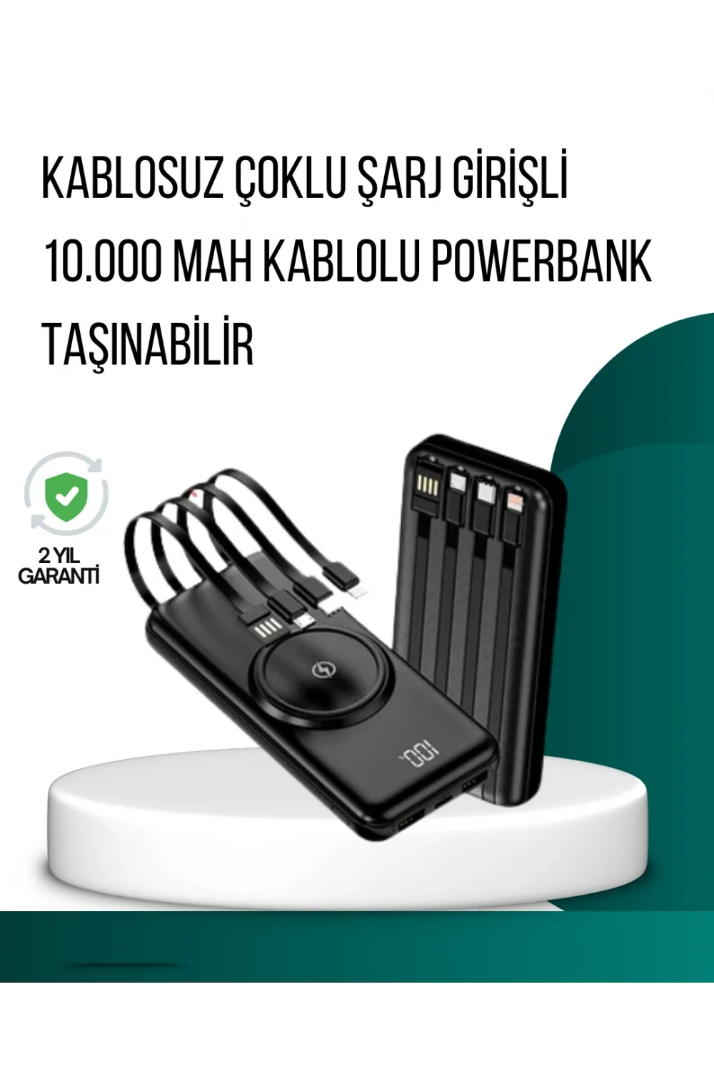Kompakt Tasarım, Güçlü Performans – 10000mah Kablosuz Powerbank