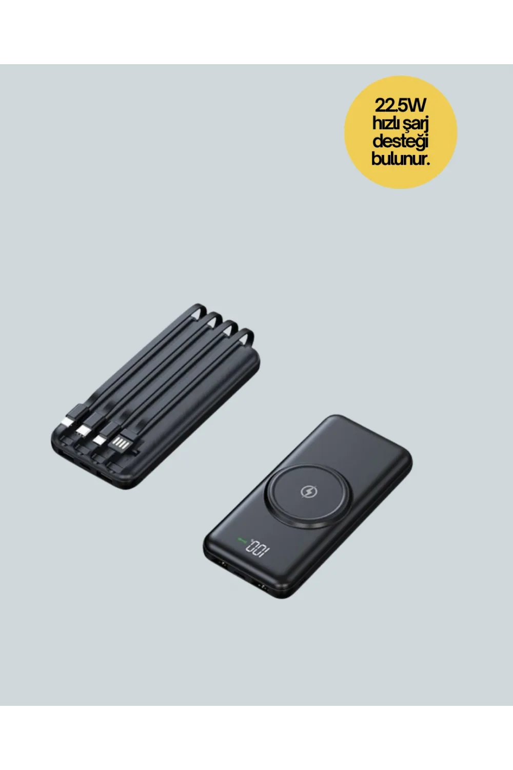 Kompakt Tasarım, Güçlü Performans – 10000mah Kablosuz Powerbank
