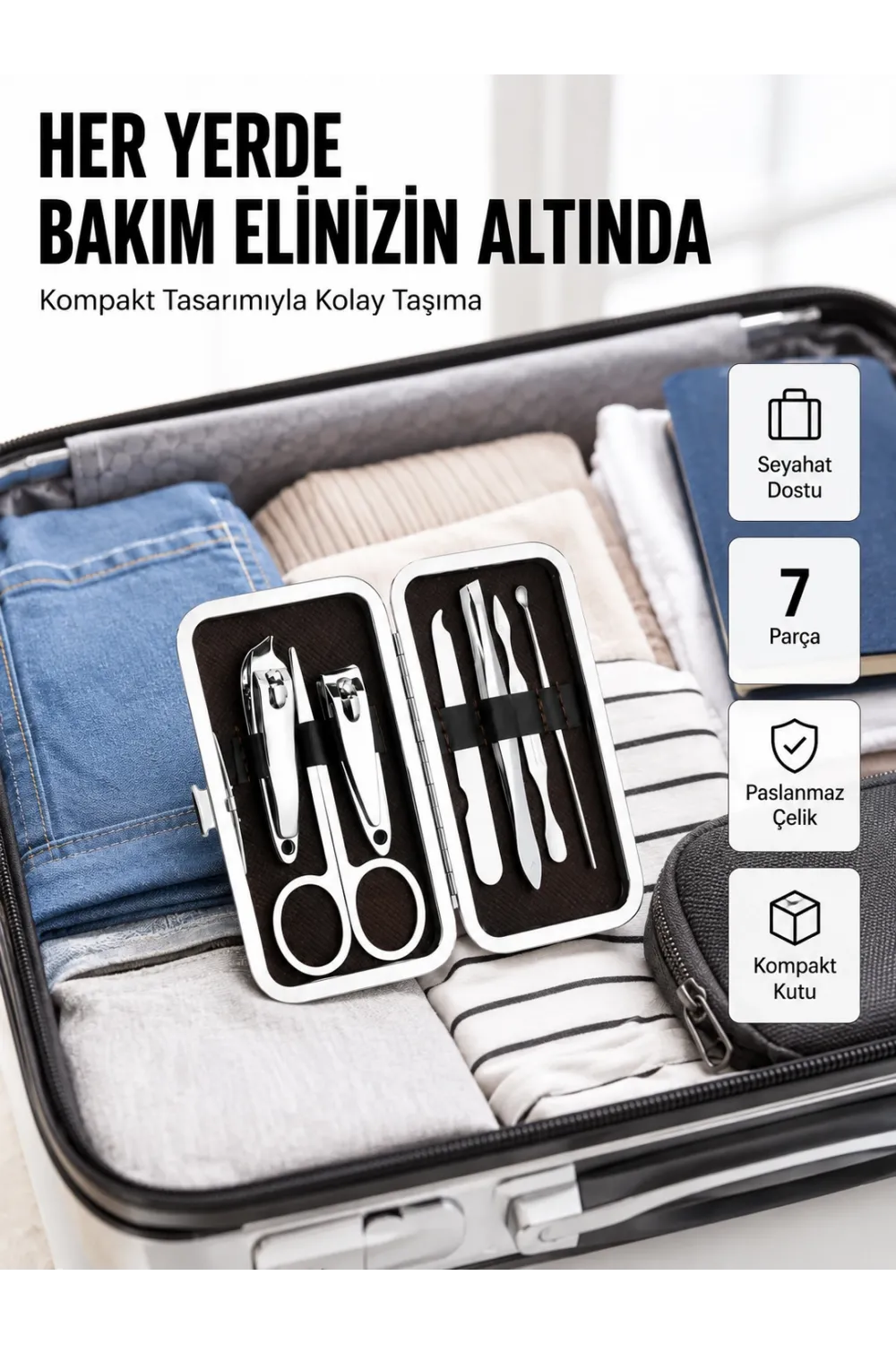 Kompakt Tasarımlı El Ve Ayak Bakım Seti