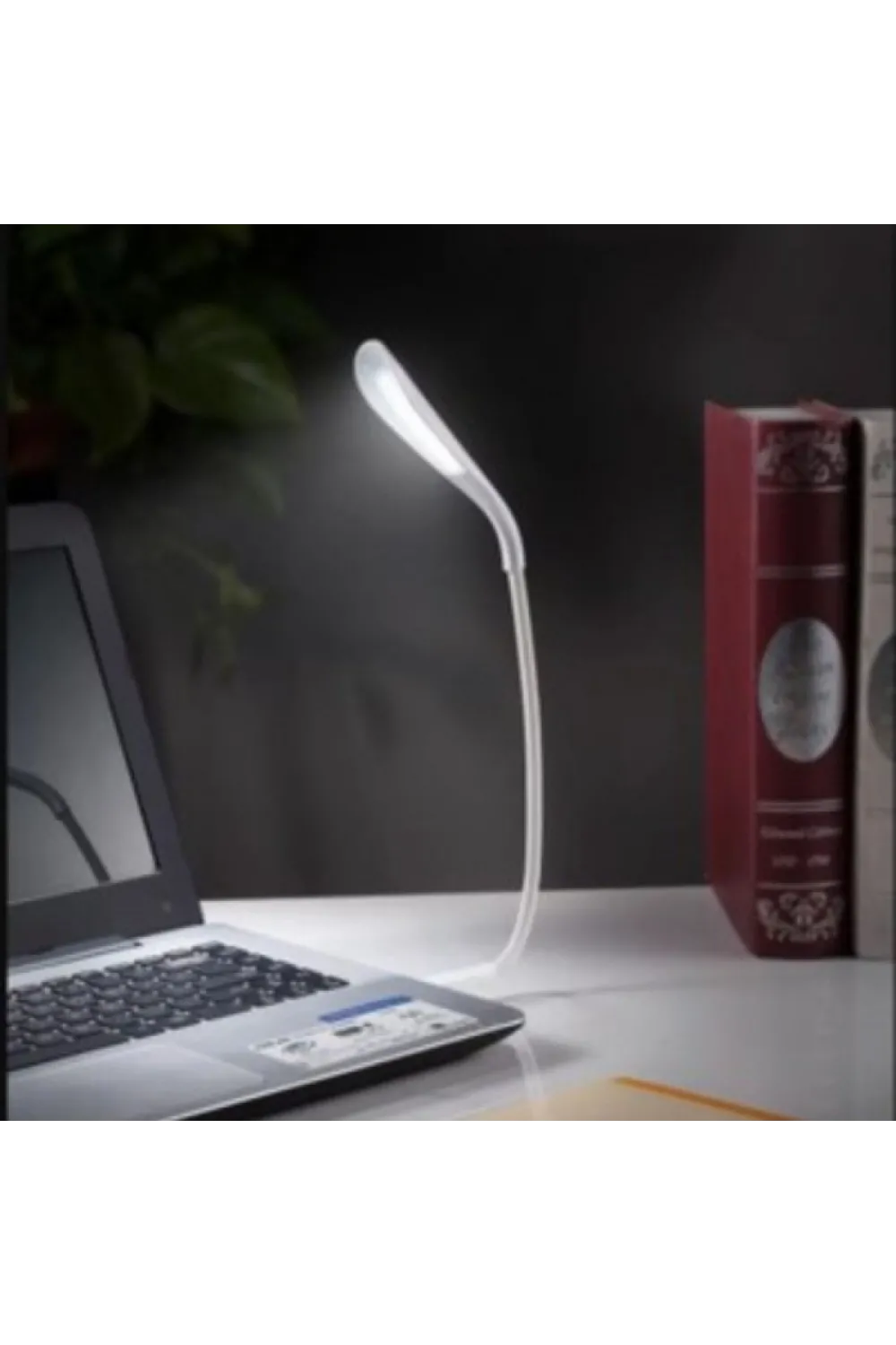 Kompakt USB Beyaz 14 Ledli 3 Kademeli Dokunmatik Okuma Lambası