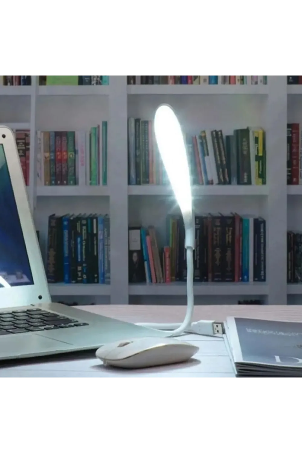 Kompakt USB Beyaz 14 Ledli 3 Kademeli Dokunmatik Okuma Lambası
