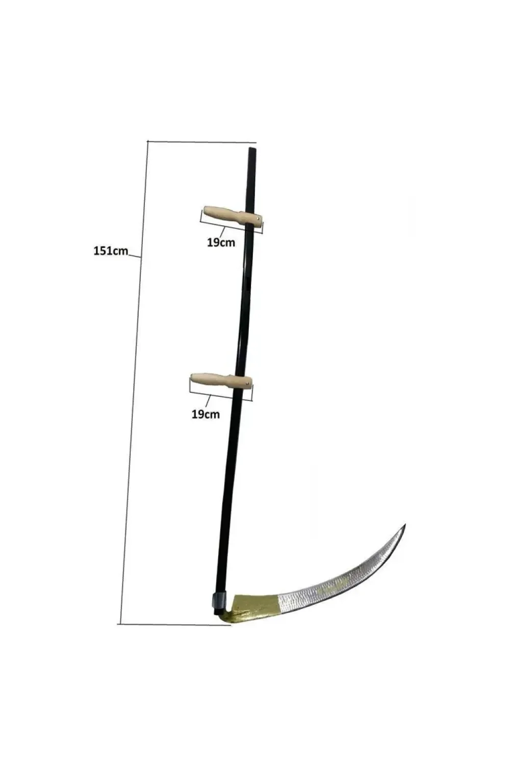 Komple Tırpan - Metal Saplı 6 Parça Set - Ahşap Elcik 65 Cm