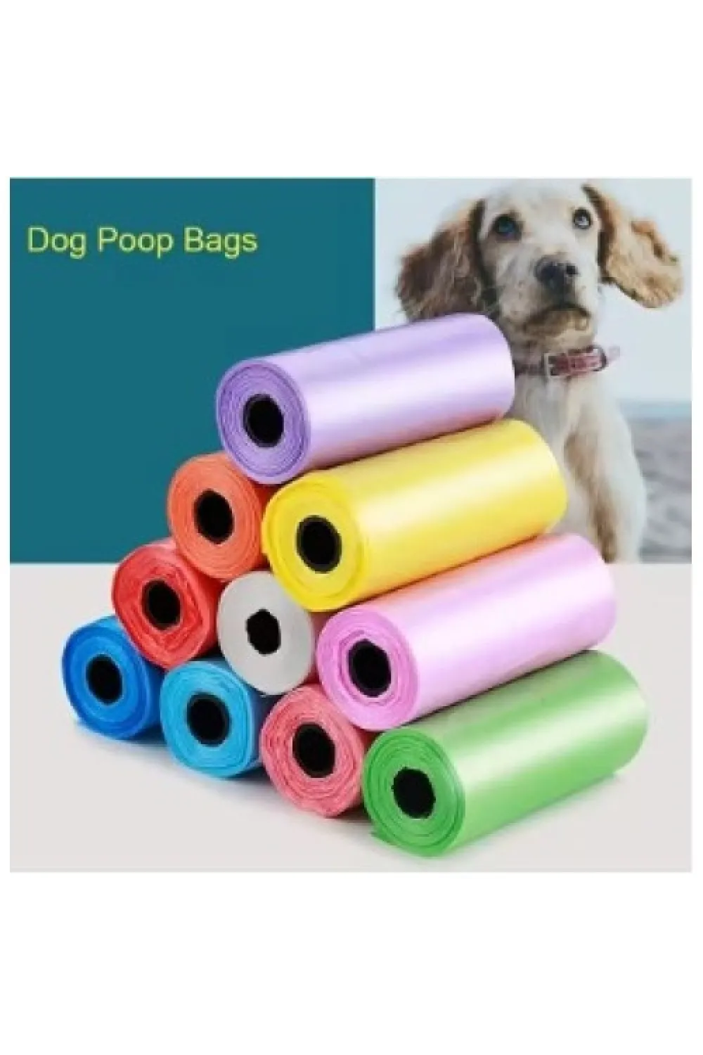 Köpek Dışkı Poşeti 4lü Düz Renk Set
