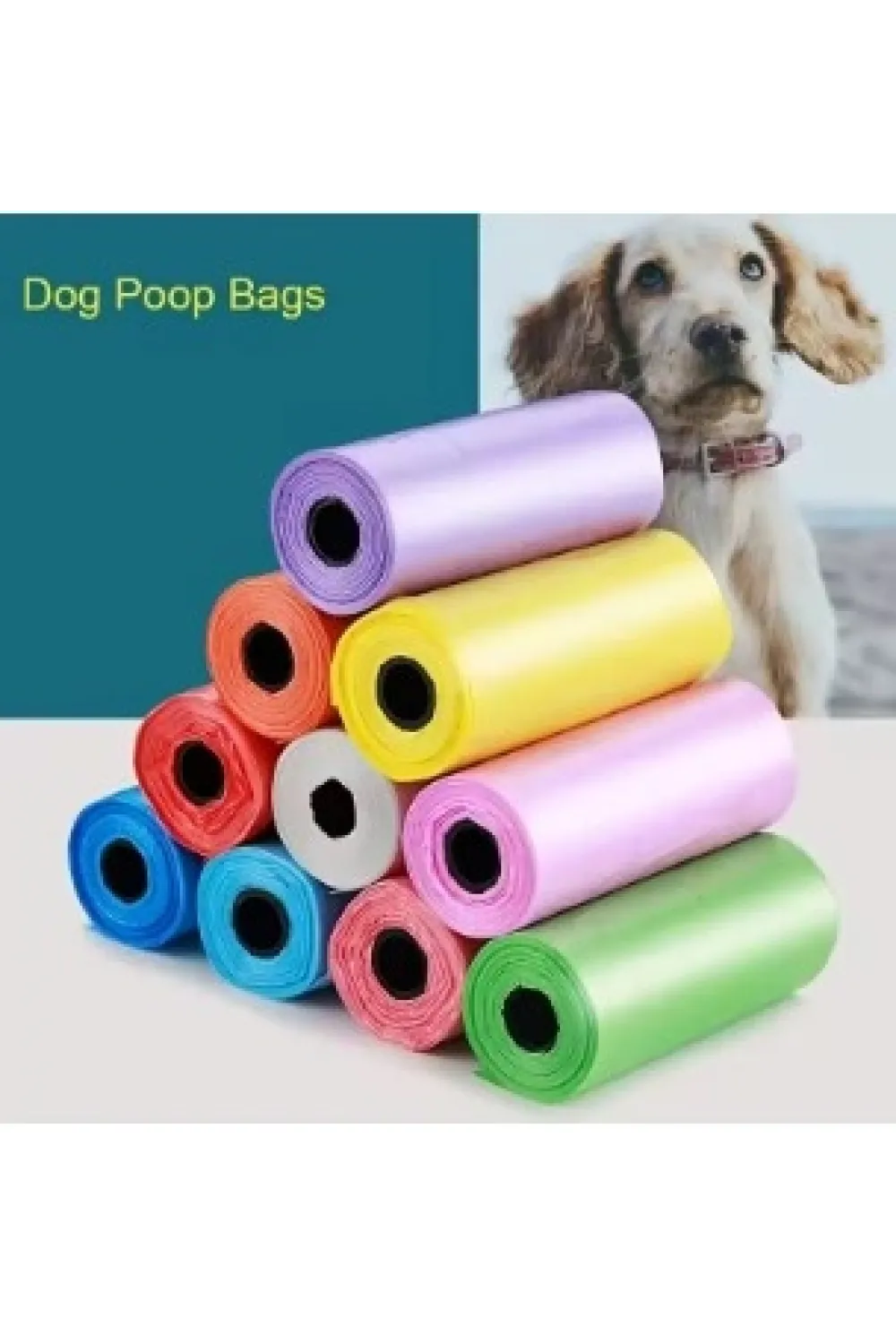 Köpek Dışkı Poşeti 4lü Düz Renk Set