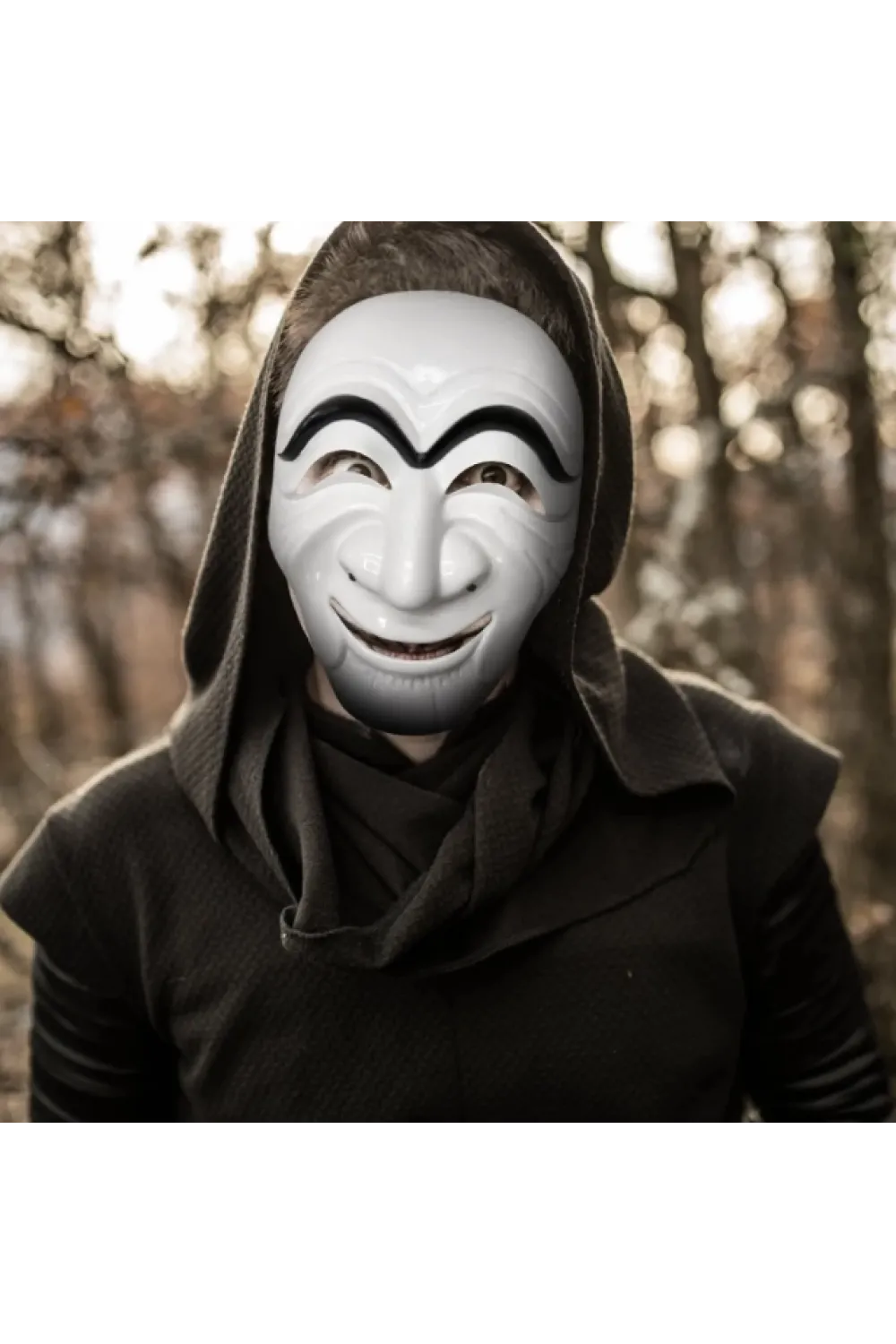 Koreli Hırsız Teatral Hahoe Maskesi - Para Heist Maskesi - Dali Maskesi