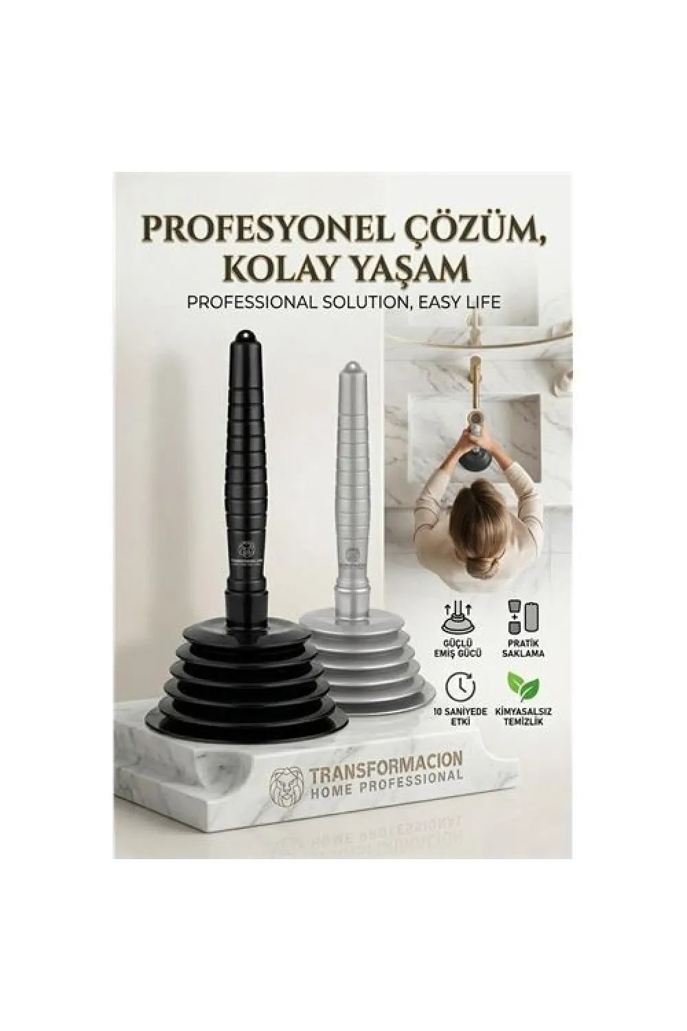 Körüklü Lavabo Açıcı Pompa 2 ADET ProGrade Design 716621