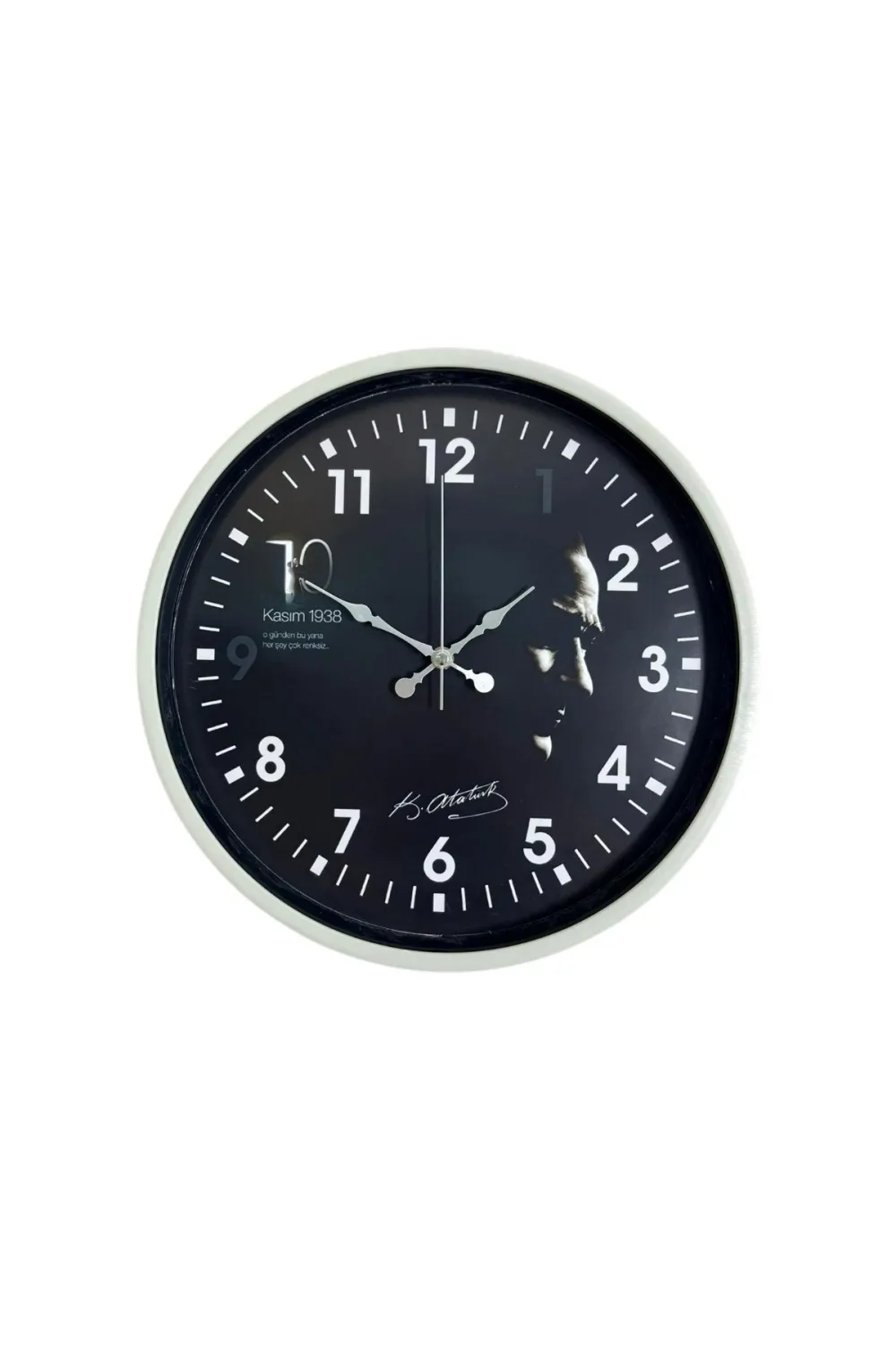 Krem 36 Cm Elegant Atatürk Duvar Saati