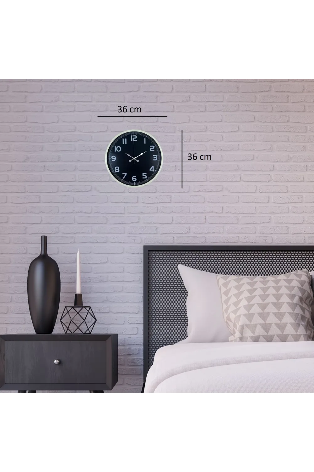 Krem 36 Cm Standart Duvar Saati