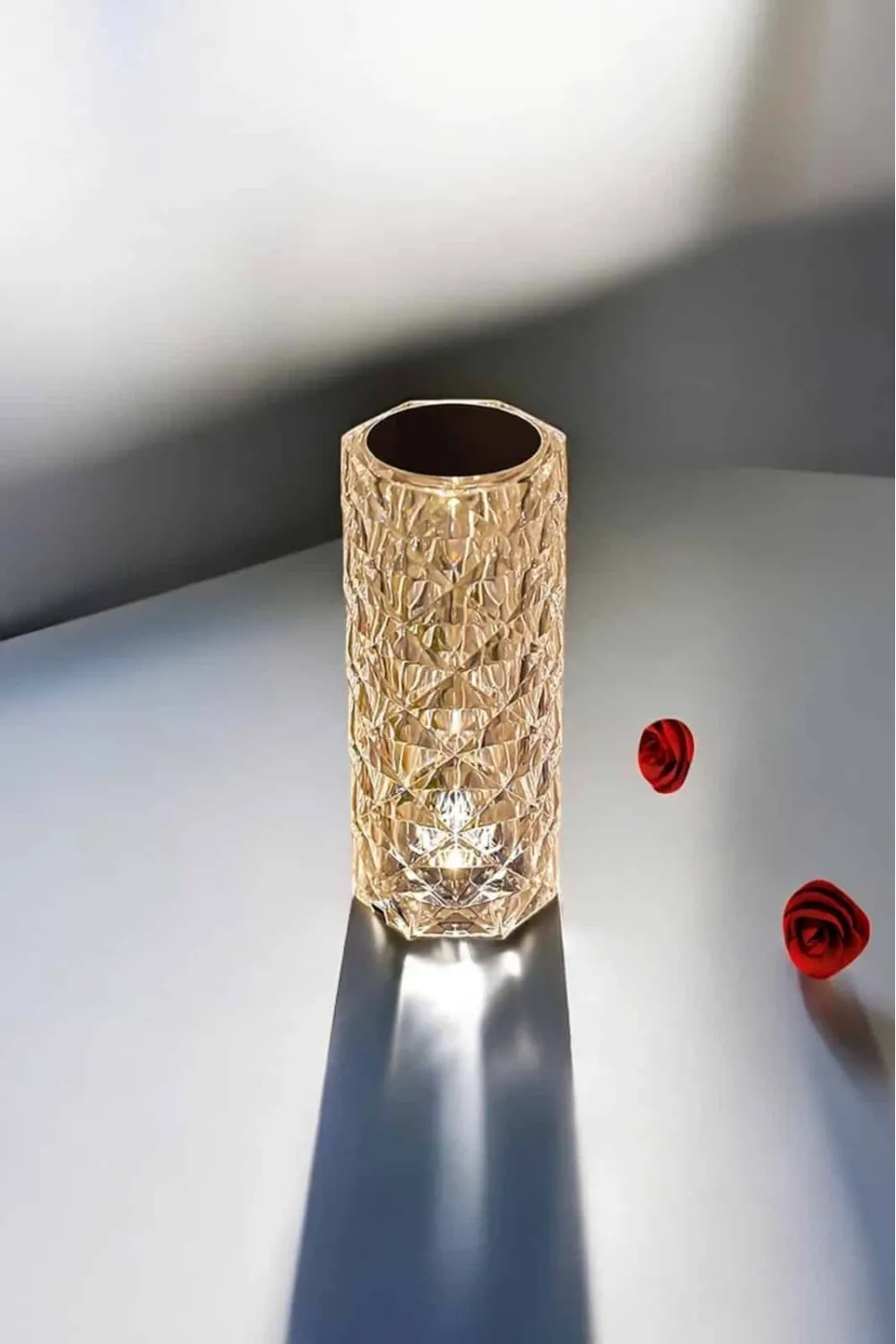 Kristal Dokunmatik Ve Kumandalı Masa Ve Gece Lambası