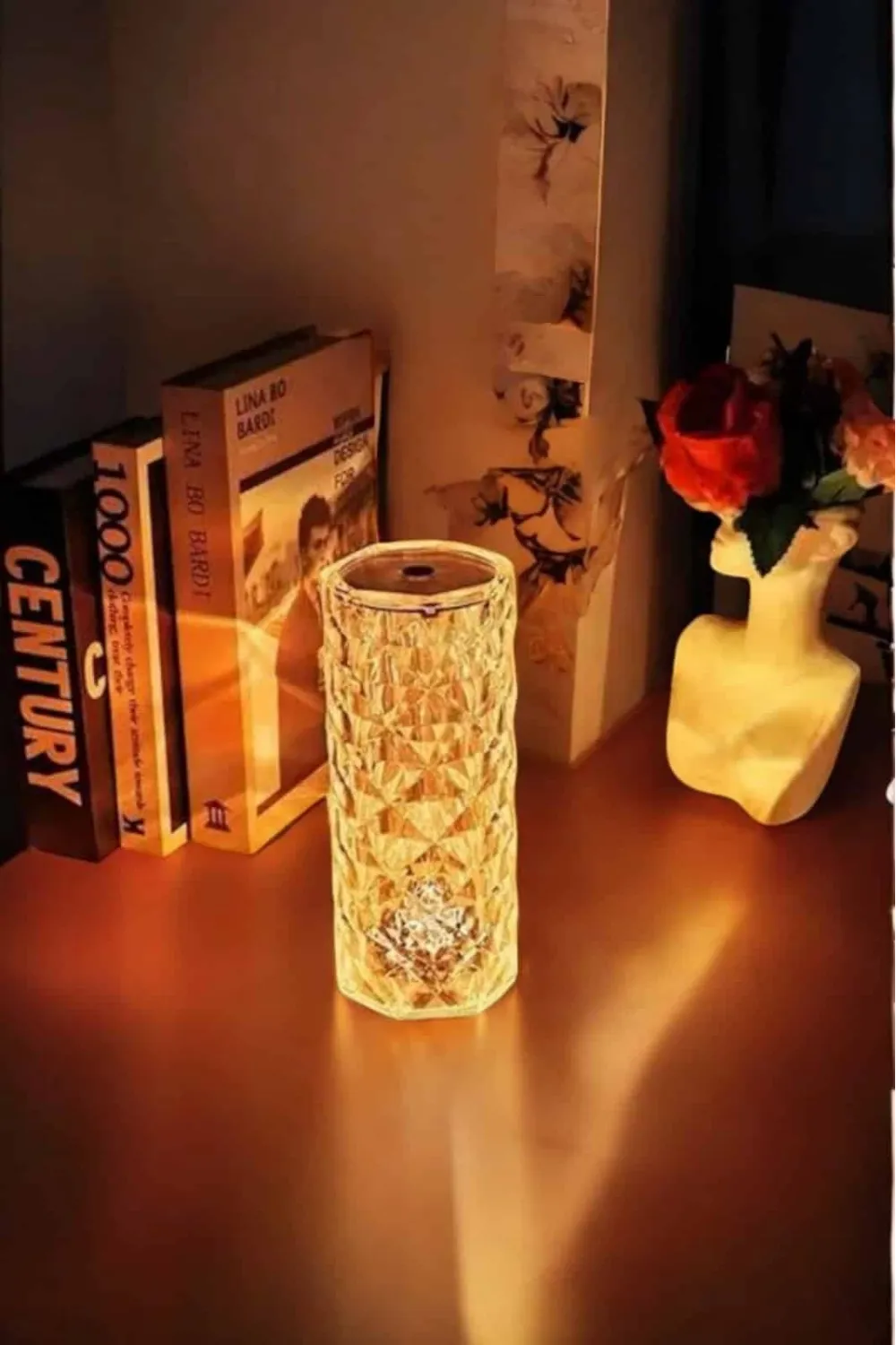 Kristal Dokunmatik Ve Kumandalı Masa Ve Gece Lambası
