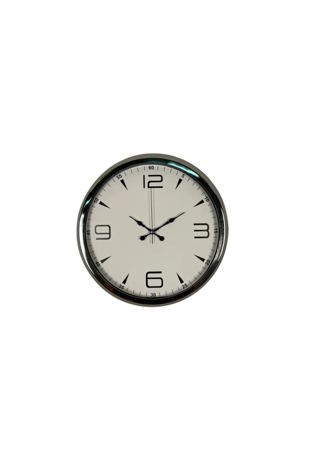 Krom Elegance 40 Cm Metal Duvar Saati