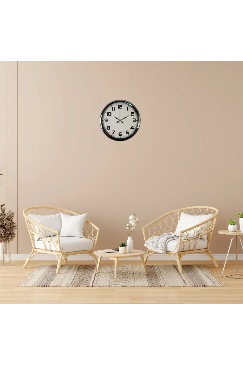 Krom Prime 40 Cm Metal Duvar Saati