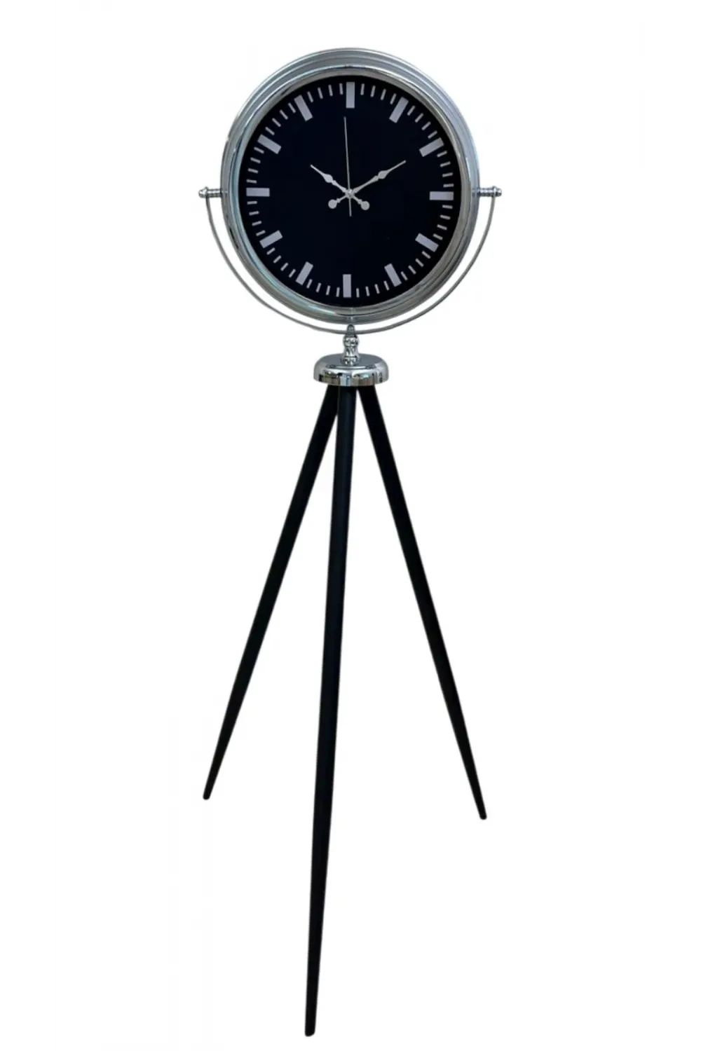 Krom Prime Modern Tripod Ayaklı Saat