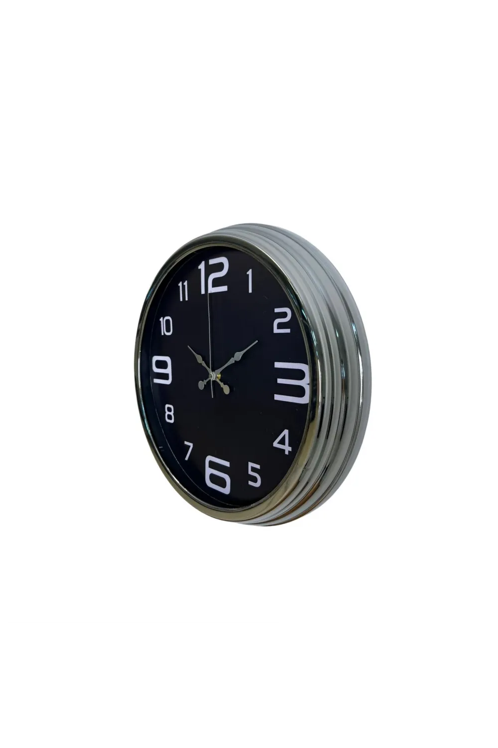 Krom Sade 40 Cm Metal Duvar Saati