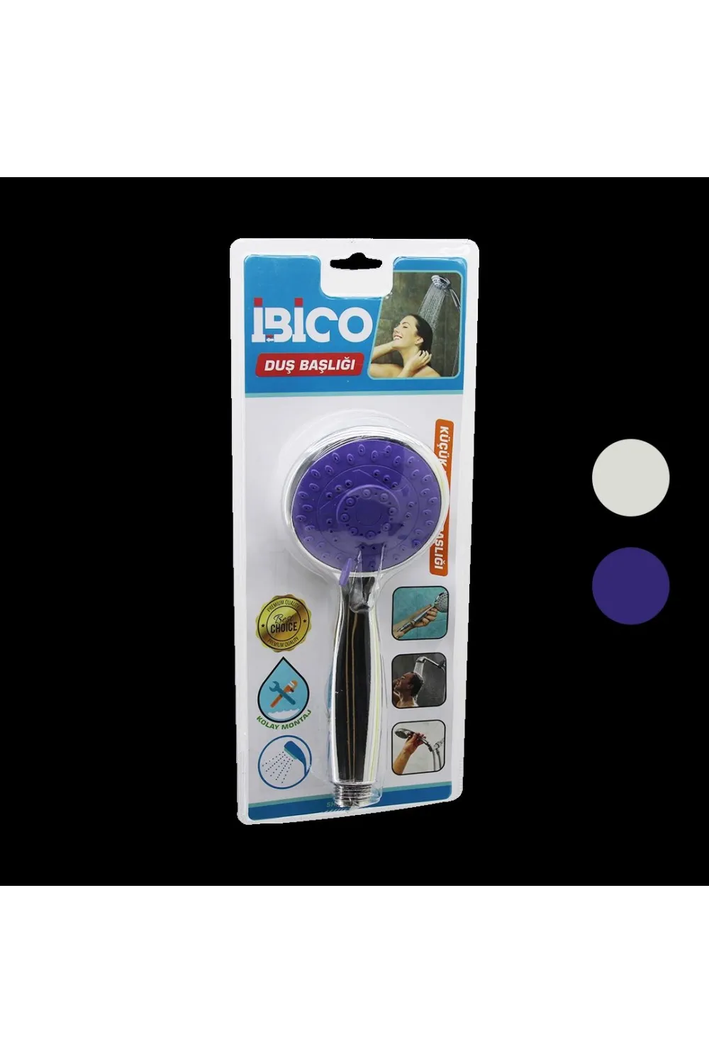 Küçük 8 cm Kademeli Krom Duş Başlığı