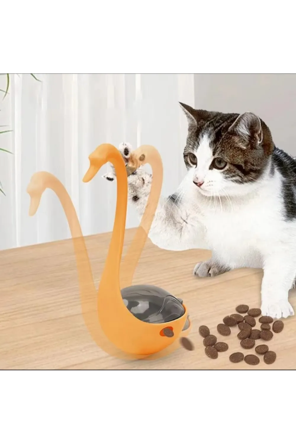 Kuğu Şeklinde Lazerli Kedi Oyuncağı