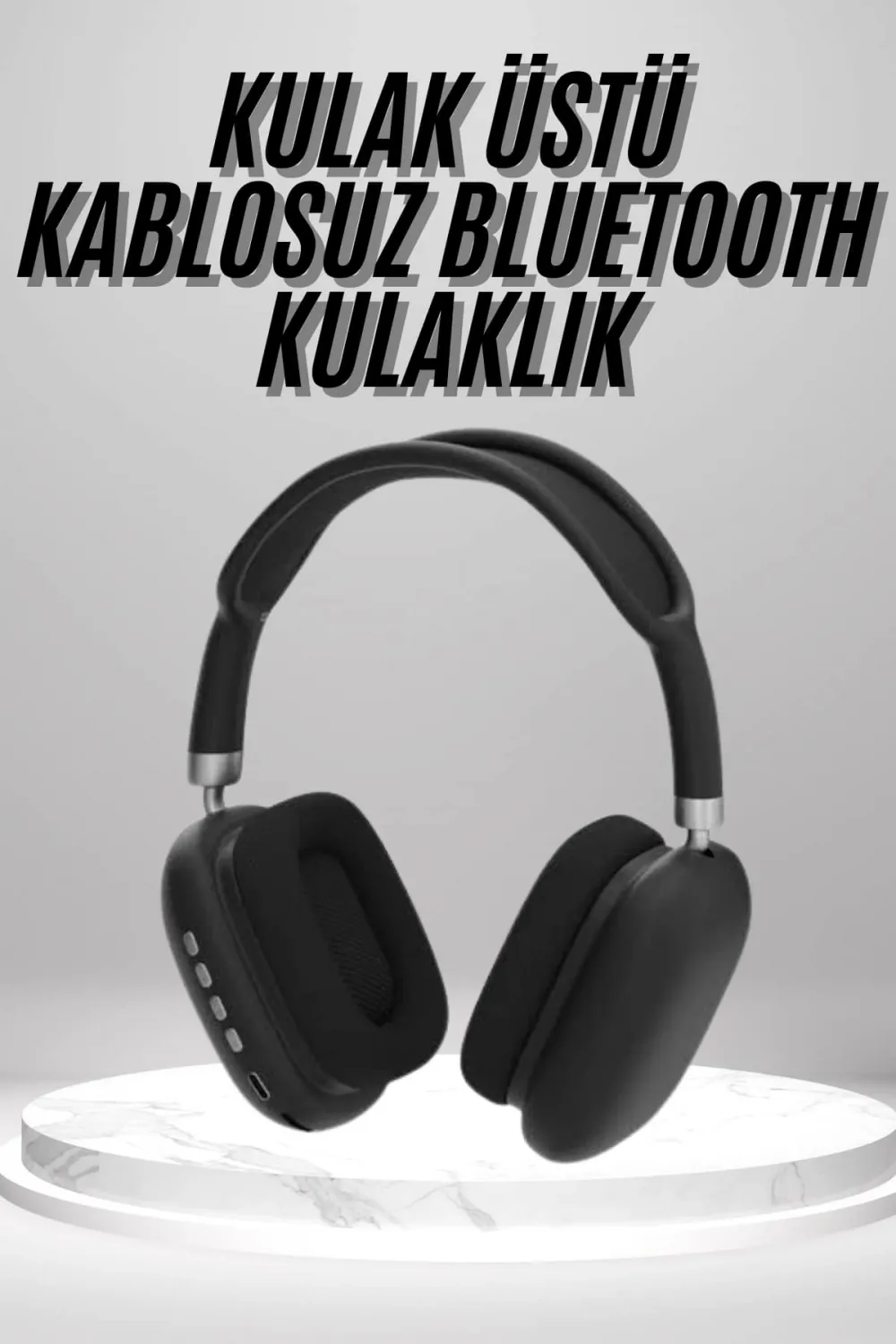 Kulak Üstü Kablosuz Bluetooth Kulaklık Yumuşak Süngerli Sd Kart Girişli
