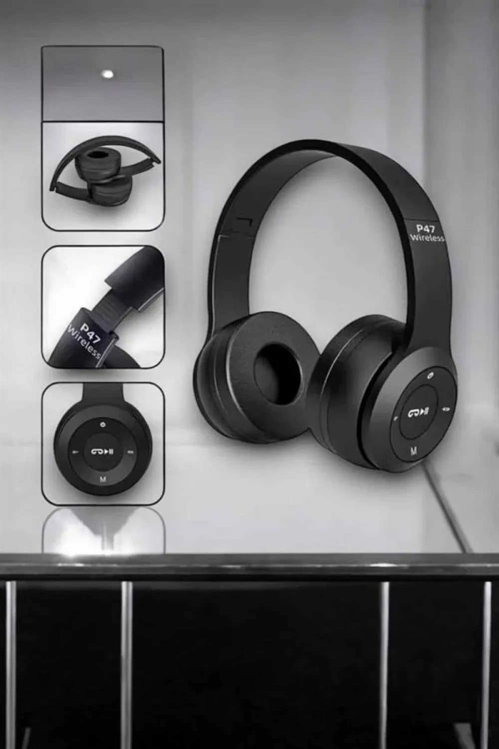 Kulak Üstü Tf Kart Ve Aux Destekli Ergonomik Bluetooth Kulaklık