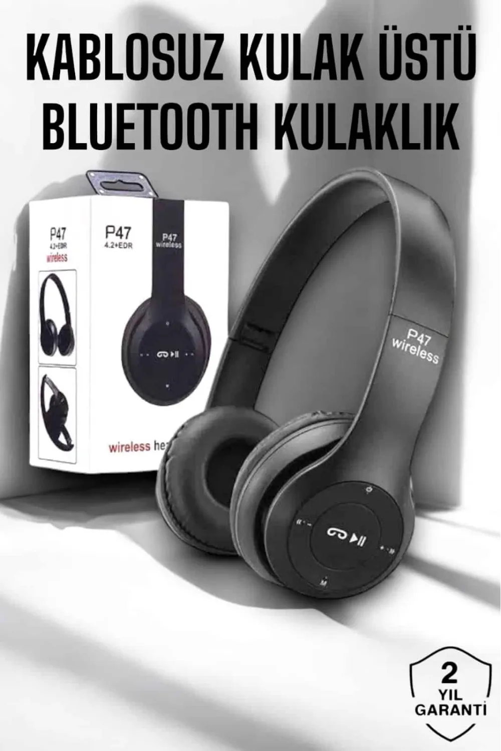 Kulak Üstü Tf Kart Ve Aux Destekli Ergonomik Bluetooth Kulaklık