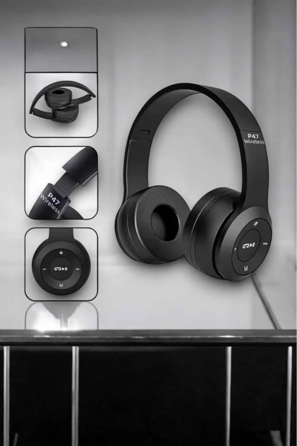 Kulak Üstü Tf Kart Ve Aux Destekli Ergonomik Bluetooth Kulaklık