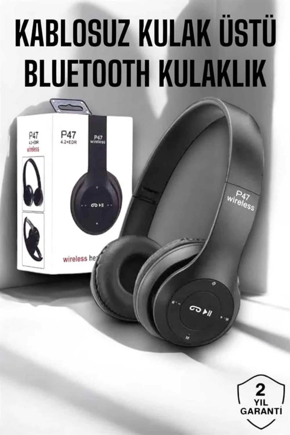 Kulak Üstü Tf Kart Ve Aux Destekli Ergonomik Bluetooth Kulaklık