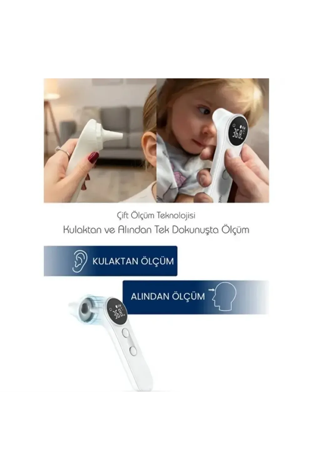 Kulaktan & Alından Ateş Ölçer