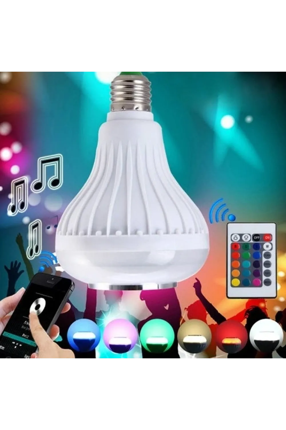Kumandalı Bluetooth Disco Ampul Rgb