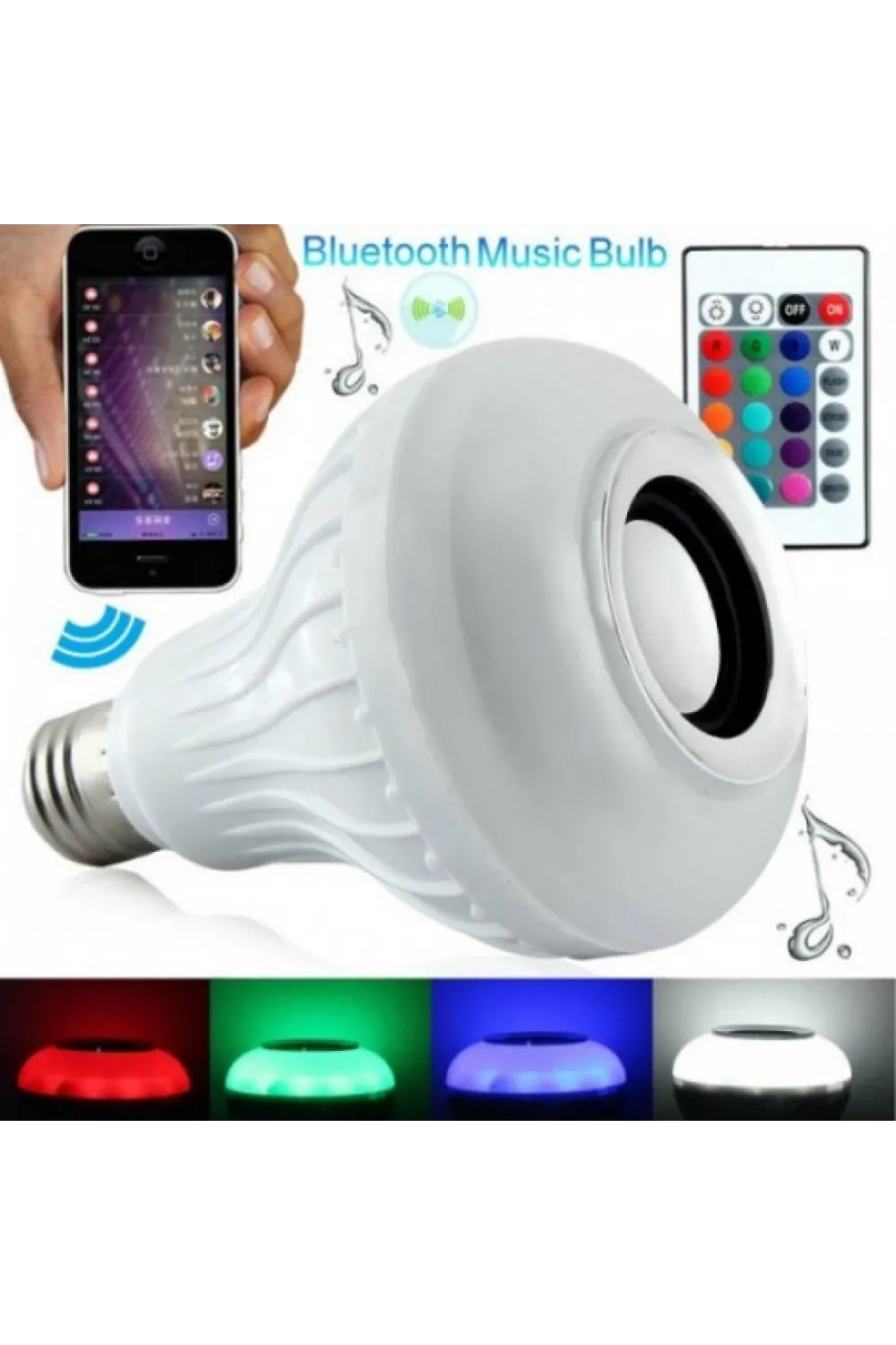 Kumandalı Bluetooth Led Ampul
