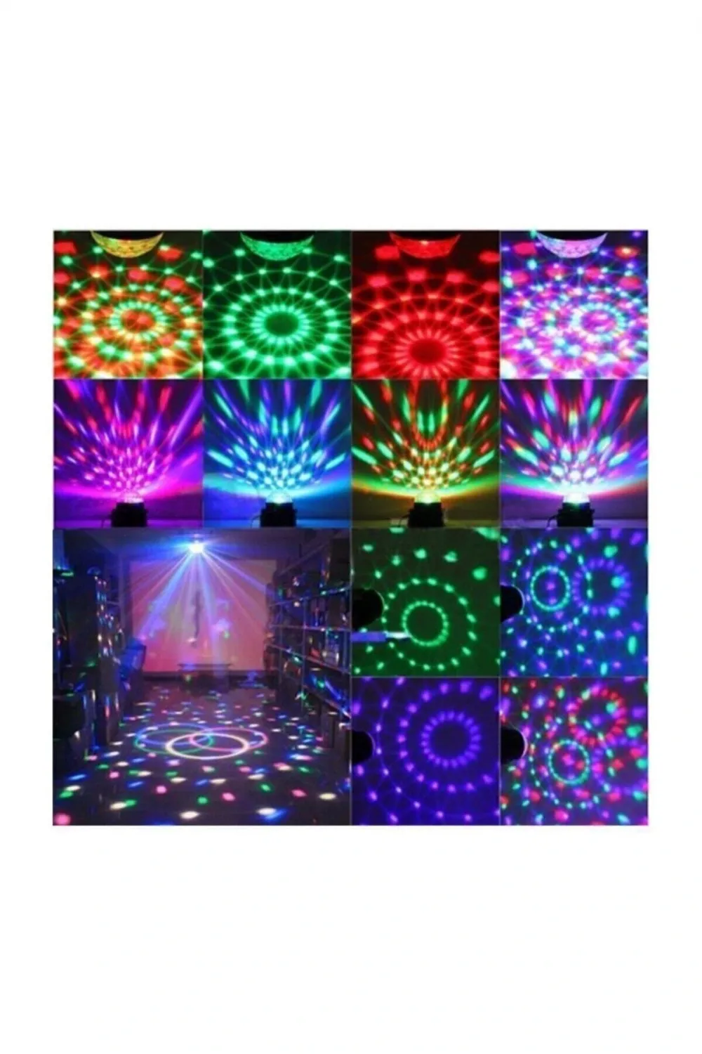 Kumandalı Kristal Led Rgb Disko Topu