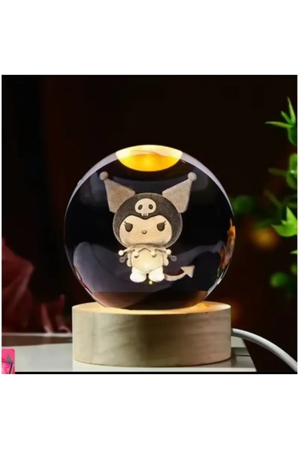 Kuromi Işıklı Cam Küre Kod 63
