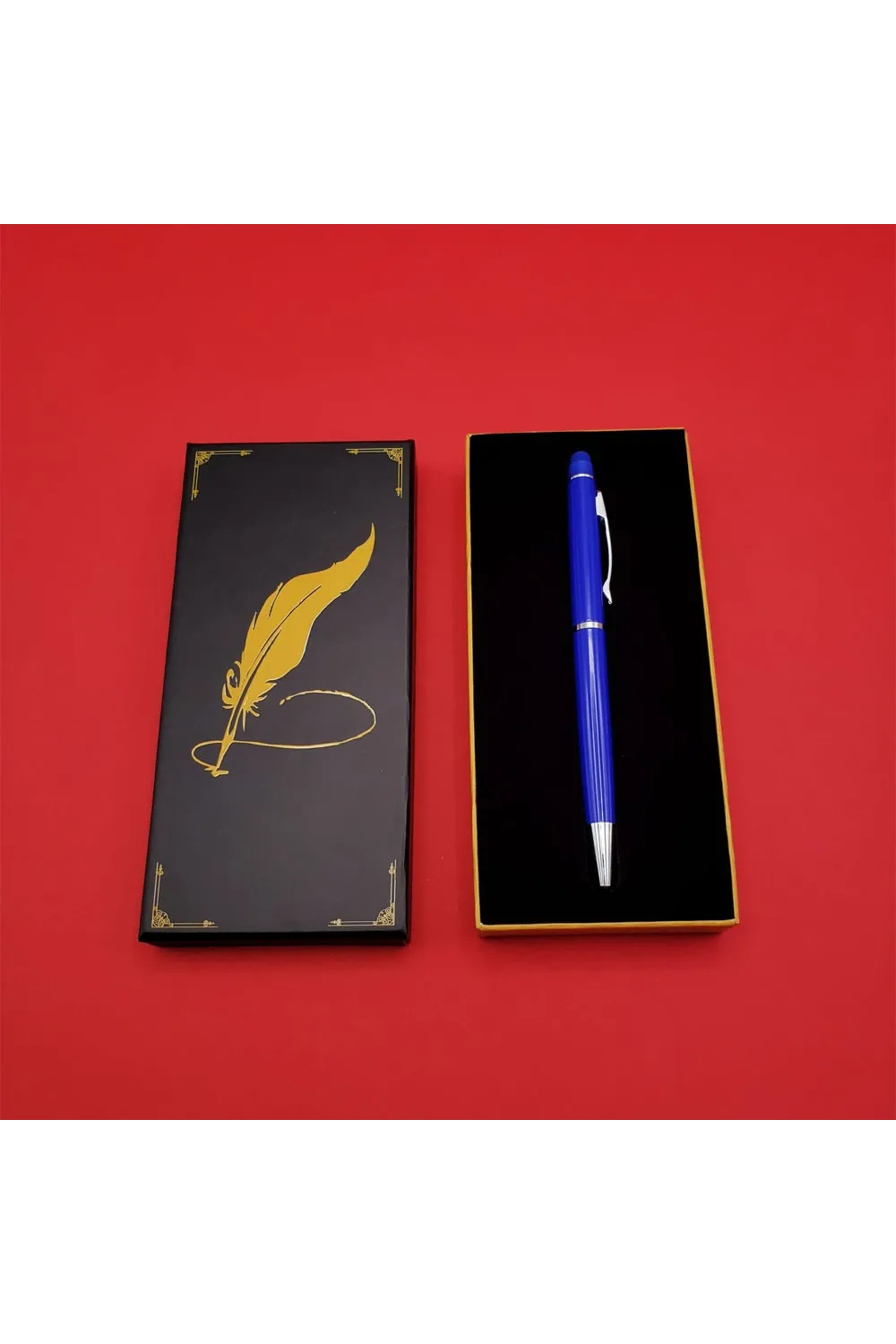 Kutulu Mavi Touchpen Tükenmez Kalem