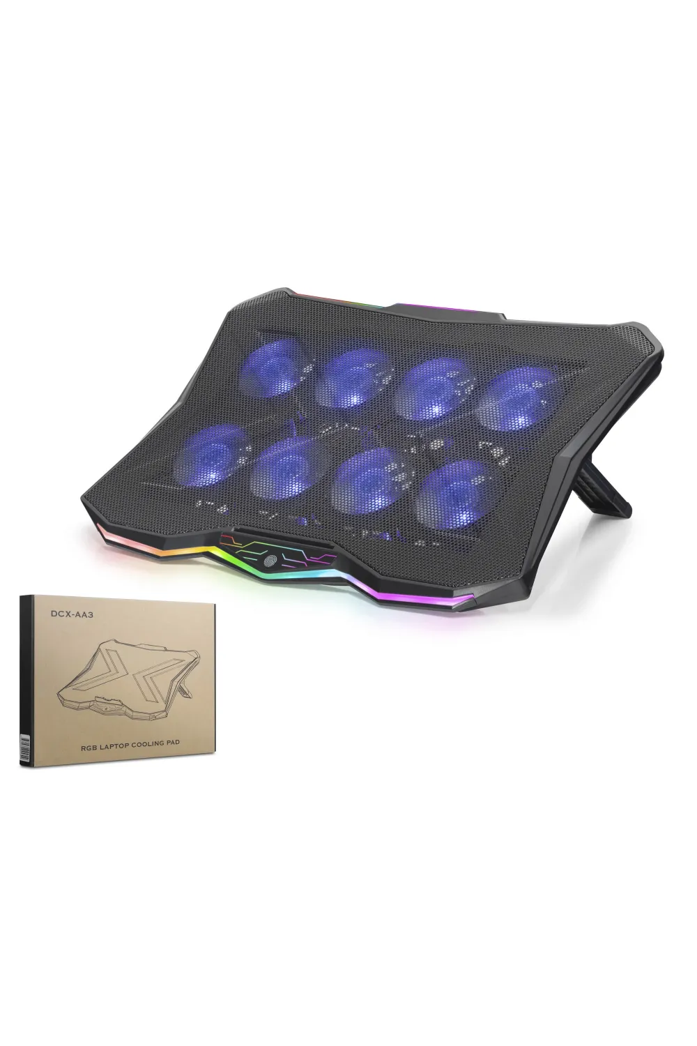 Laptop Soğutucu 8 Fan Rgb - Siyah DCXAA3