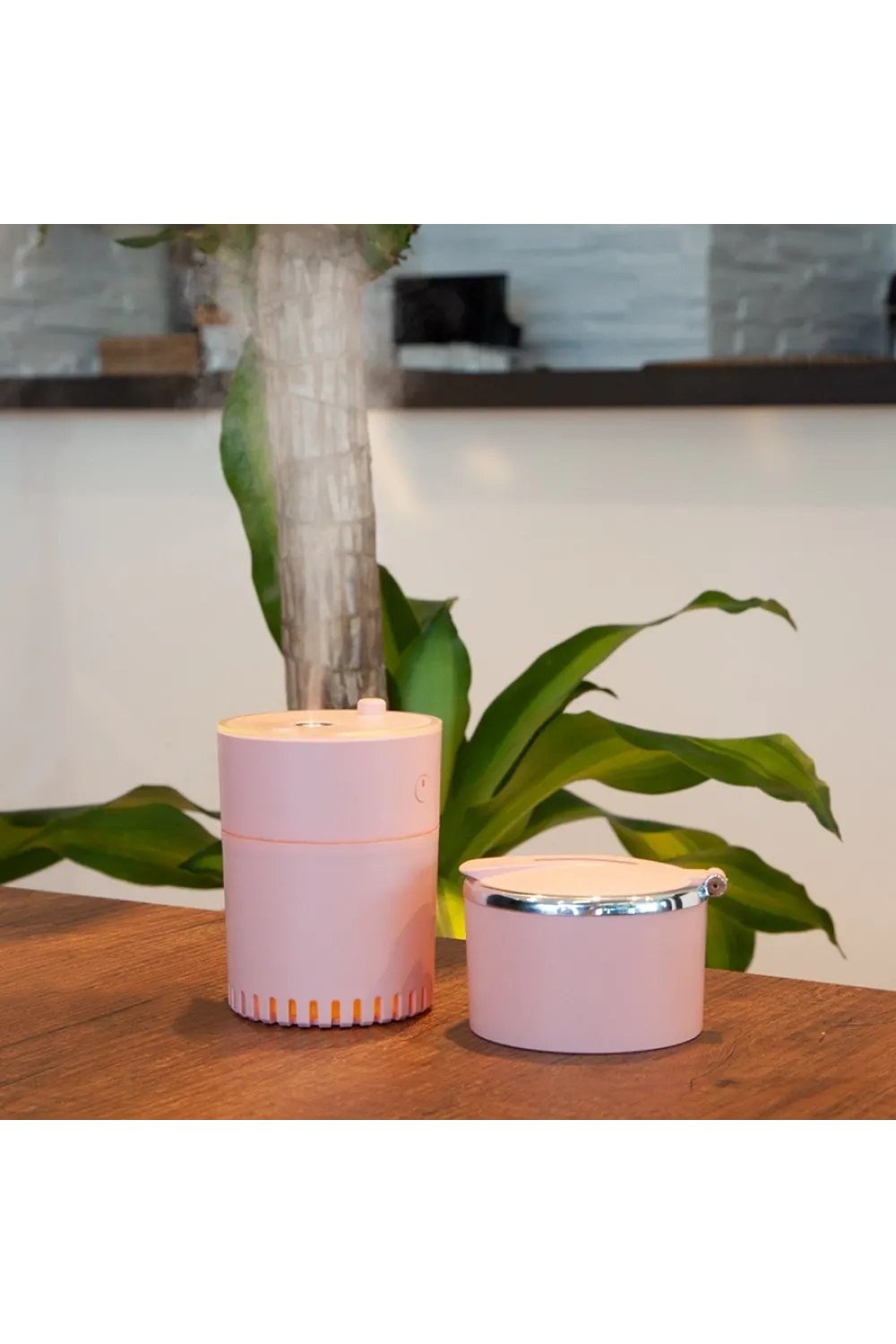 Lattice Ortam Nemlendirme ve Dezenfektan Buhar Makinesi (pembe) Usb