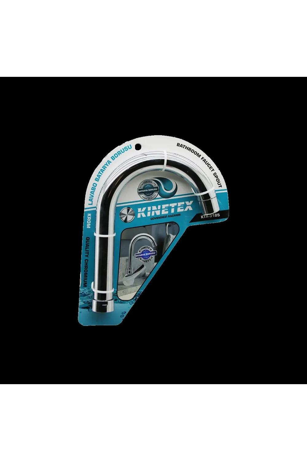 Lavabo Batarya Borusu (Krom Kaplama, Süzgeçli Uç)