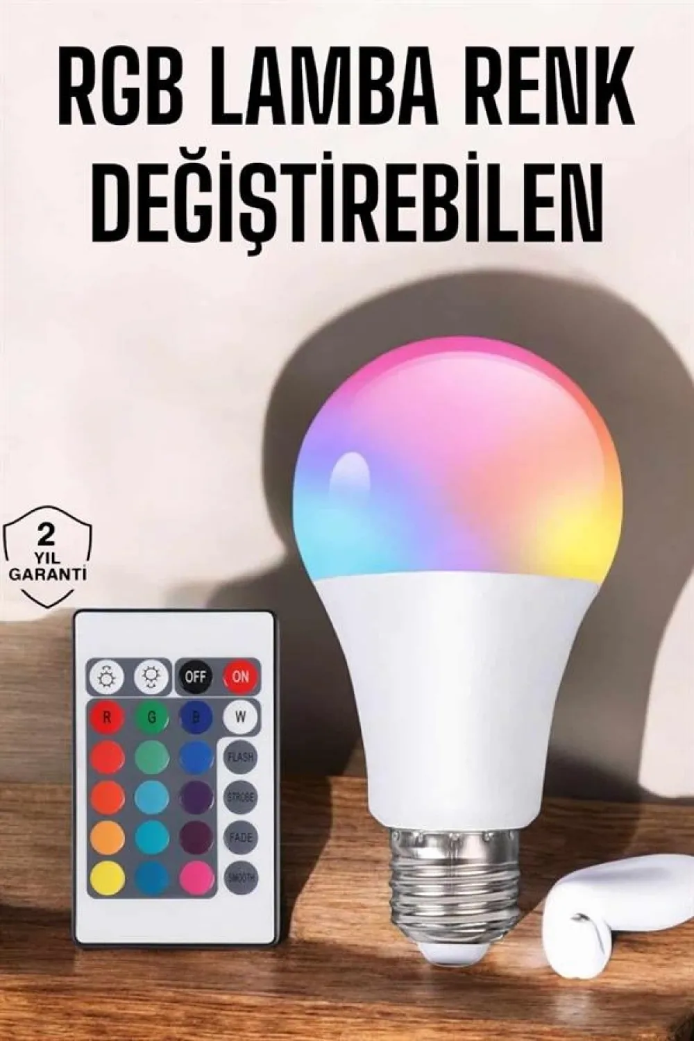 Led Ampul Enerji Dostu Rgb Işıklı 100w Led Işık