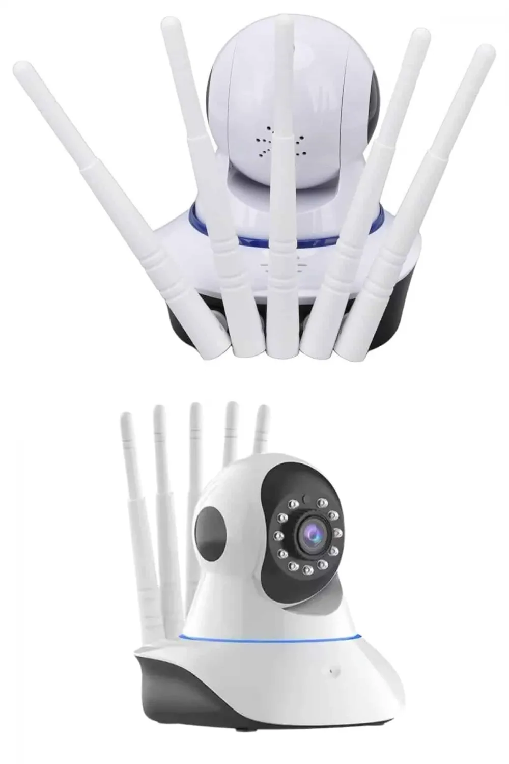 Led Aydınlatmalı 5 Antenli Motorlu 1080p Wifi Kamera Sensörlü