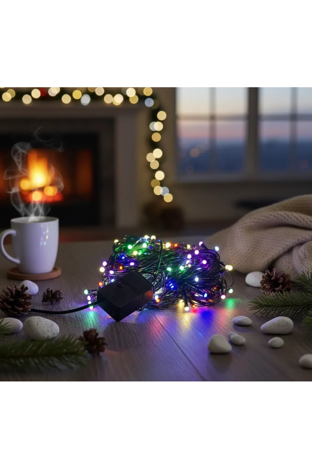 LED Damla Uçlu RGB Dekoratif Işık 10 Metre 100
