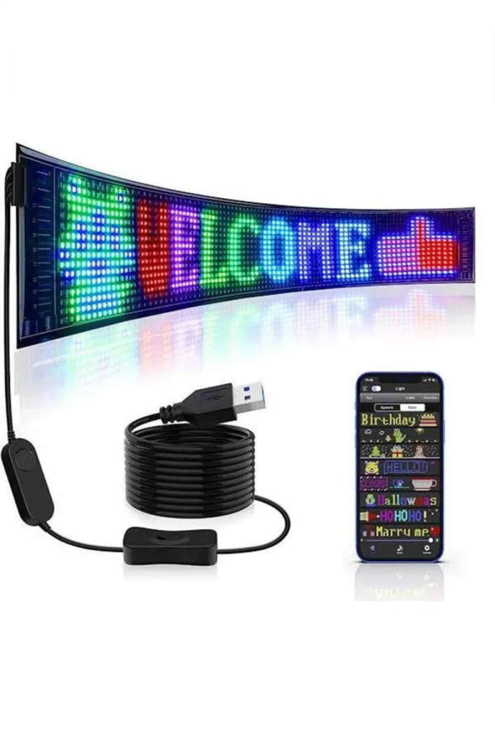Led Ekran Matrix Panel En Büyük Boy Araba Yazısı