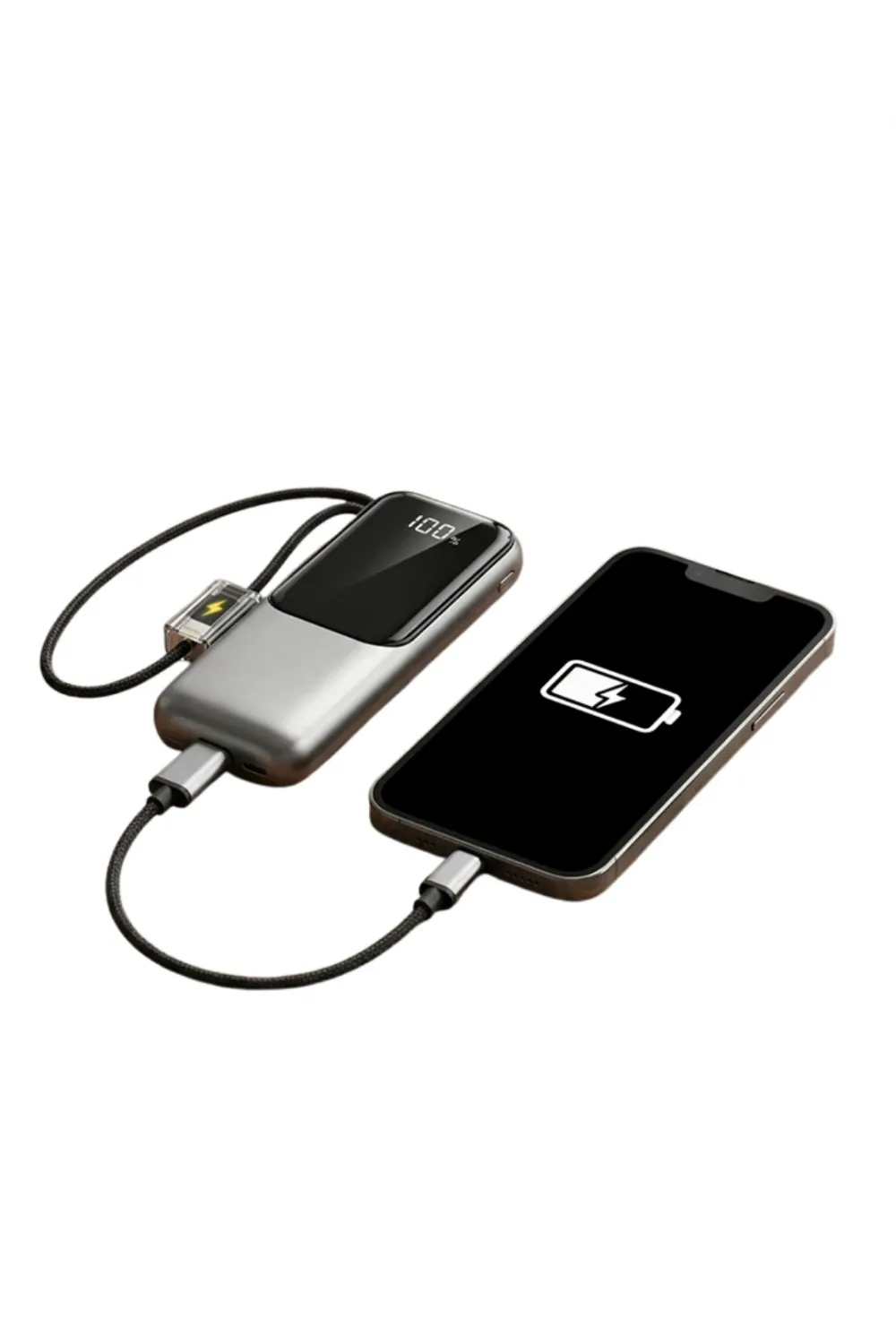 Led Ekranlı Süper Fast Charge Özellikli Mini Powerbank