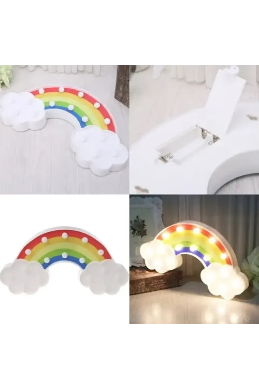 Led Işıklı Gökkuşağı Gece Lambası