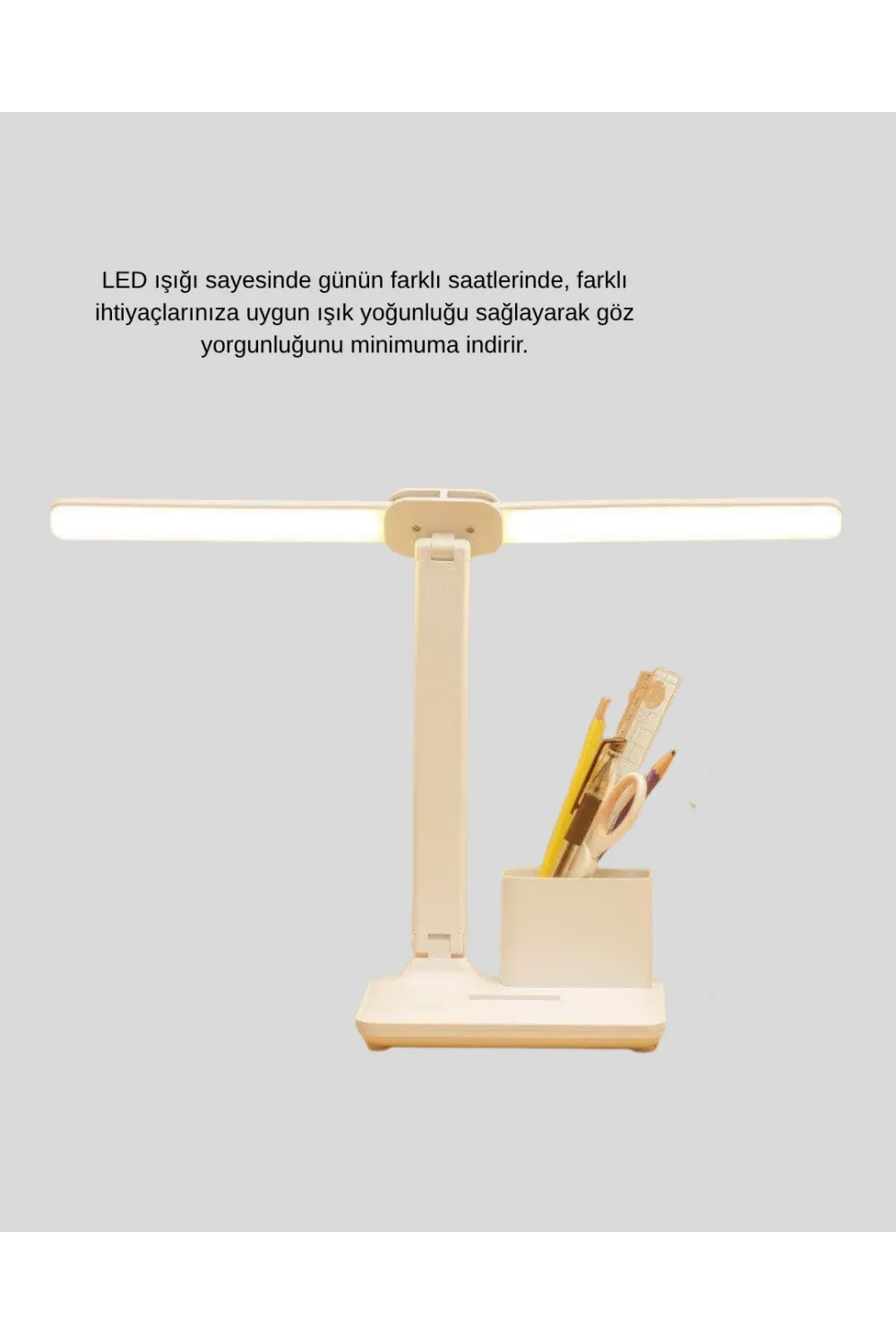 Led Işıklı Masa Lambası – Göz Yormayan, Kısılabilir Ve Esnek Başlıklı