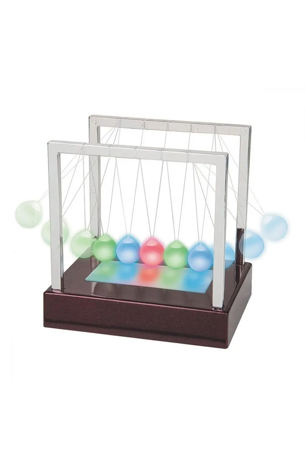 Led Işıklı Newtons Balans Newton Beşiği Topları Bilye Büyük Boy