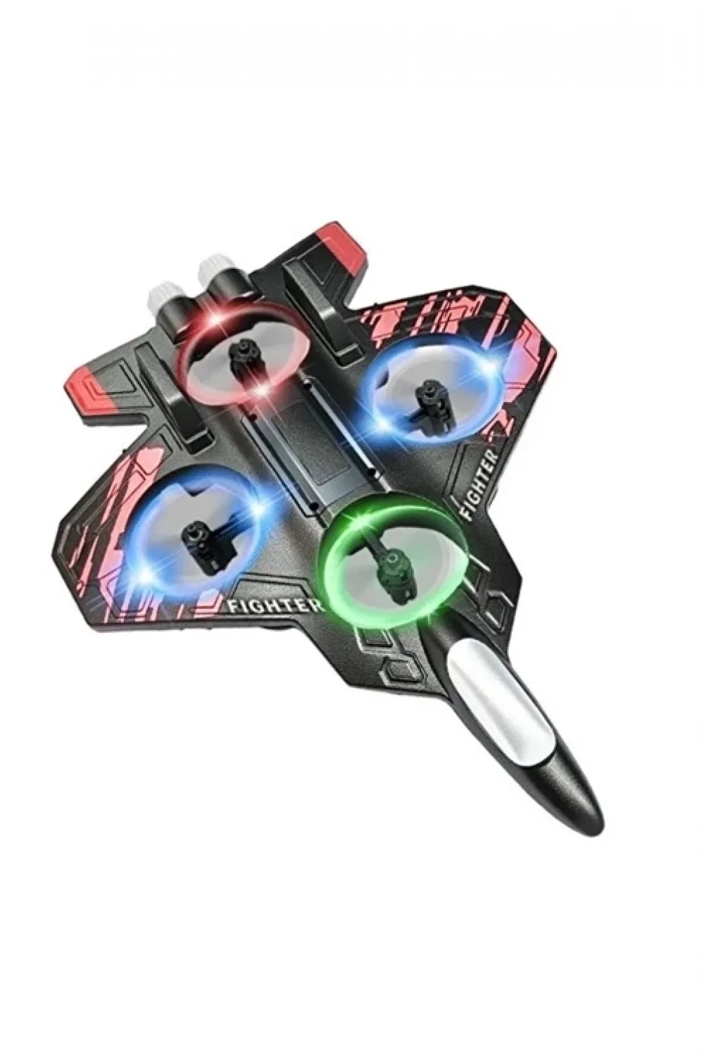 Led Işıklı Oyuncak Drone Fighter Jet Tasarımlı Uzaktan Kumandalı Uçak